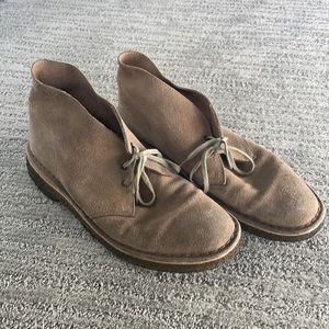Clarks Original Desert Boots Suede Beige Sz 9
